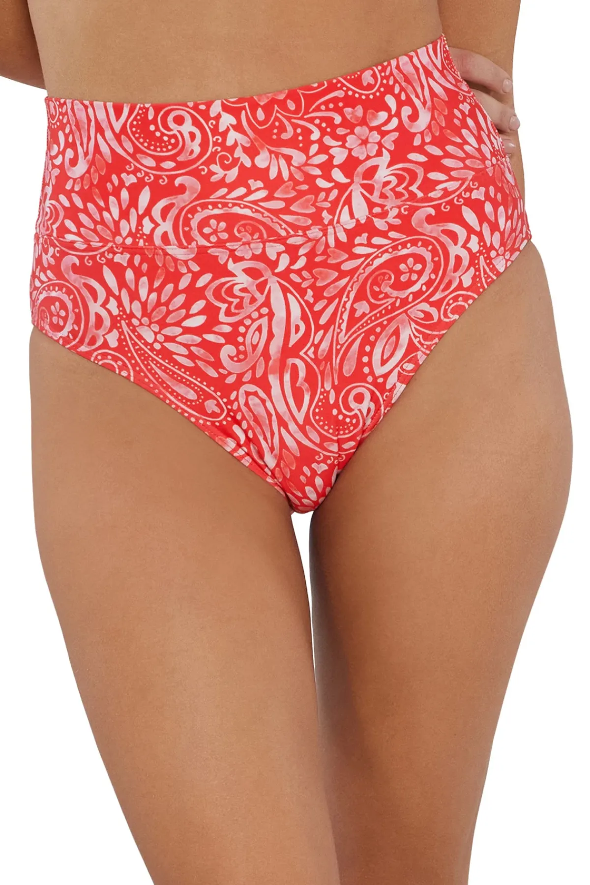 Sunsets High Waist|Bikinis-Hannah High Waist Bikini Bottom