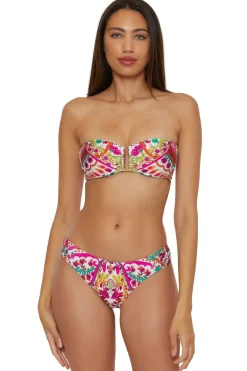 Trina Turk Halter|Bandeau-Hawaiian Garden Bandeau Bikini Top