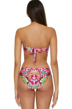 Trina Turk Halter|Bandeau-Hawaiian Garden Bandeau Bikini Top