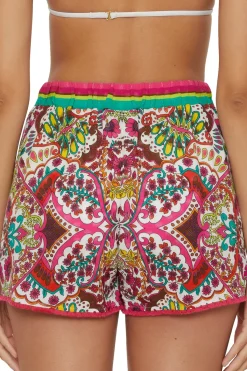 Trina Turk Bottoms-Hawaiian Garden Pocket Shorts