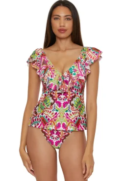 Trina Turk Tank|Tankinis-Hawaiian Garden Tankini Top