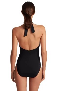 Lauren Ralph Lauren High Neck|Halter-High Neck Halter One Piece Swimsuit