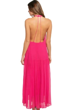 Farm Rio Sundresses-High Neck Maxi Dress