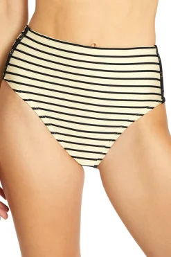 Robin Piccone High Leg|High Waist-High Waist Bikini Bottom