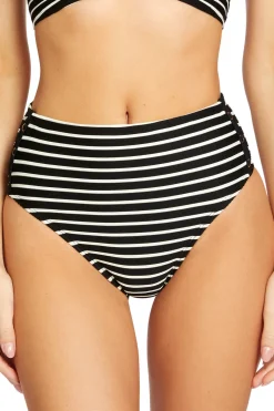 Robin Piccone High Leg|High Waist-High Waist Bikini Bottom