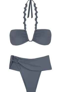 Vix Swimwear High Leg|High Waist-Holly High Waist Twist Bikini Bottom