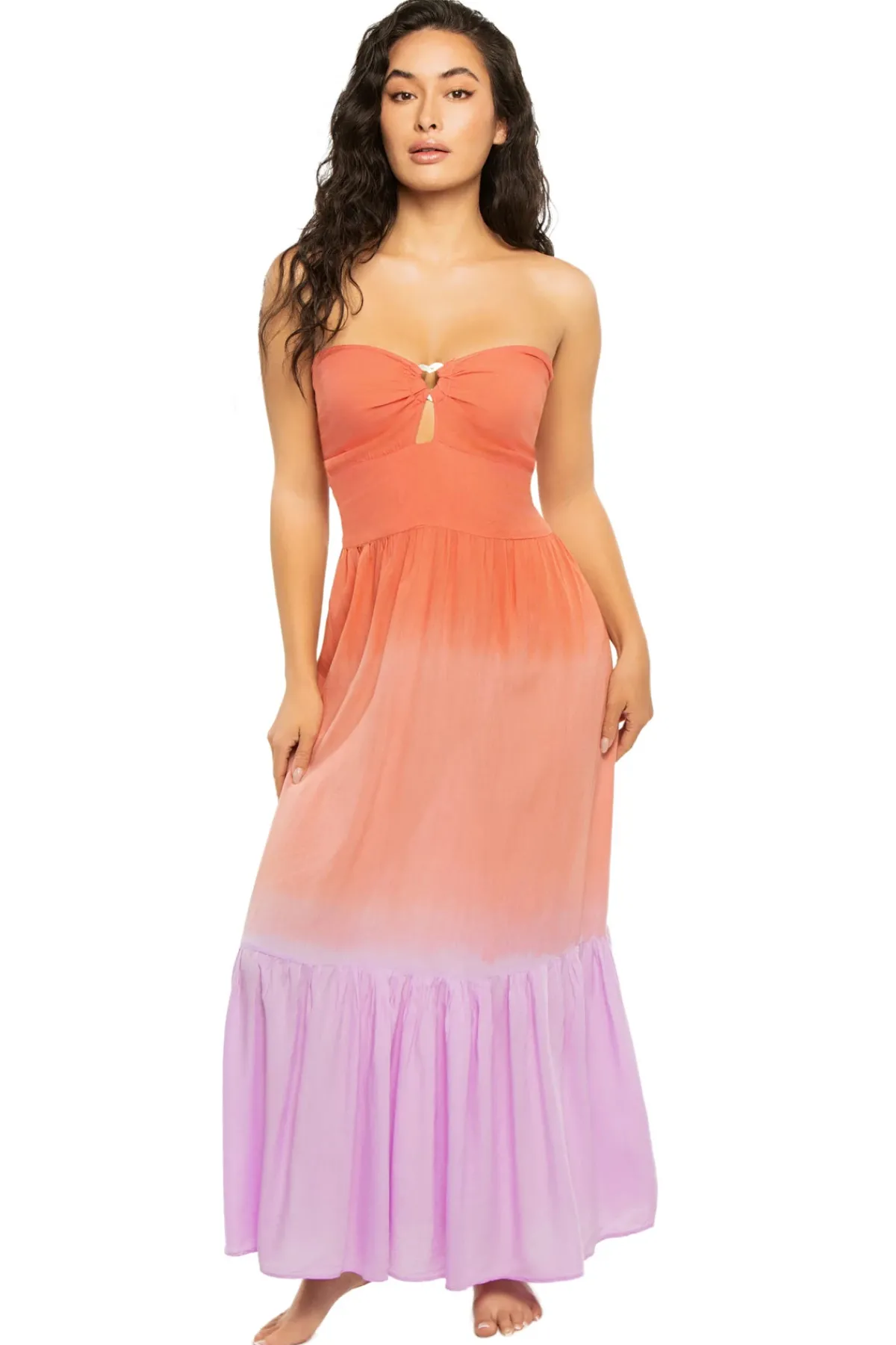 Tiare Hawaii Sundresses-Honey Ombre Maxi Dress