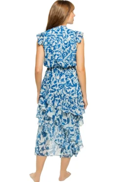 Misa Los Angeles Sundresses-Ilysa Asymmetrical Midi Dress
