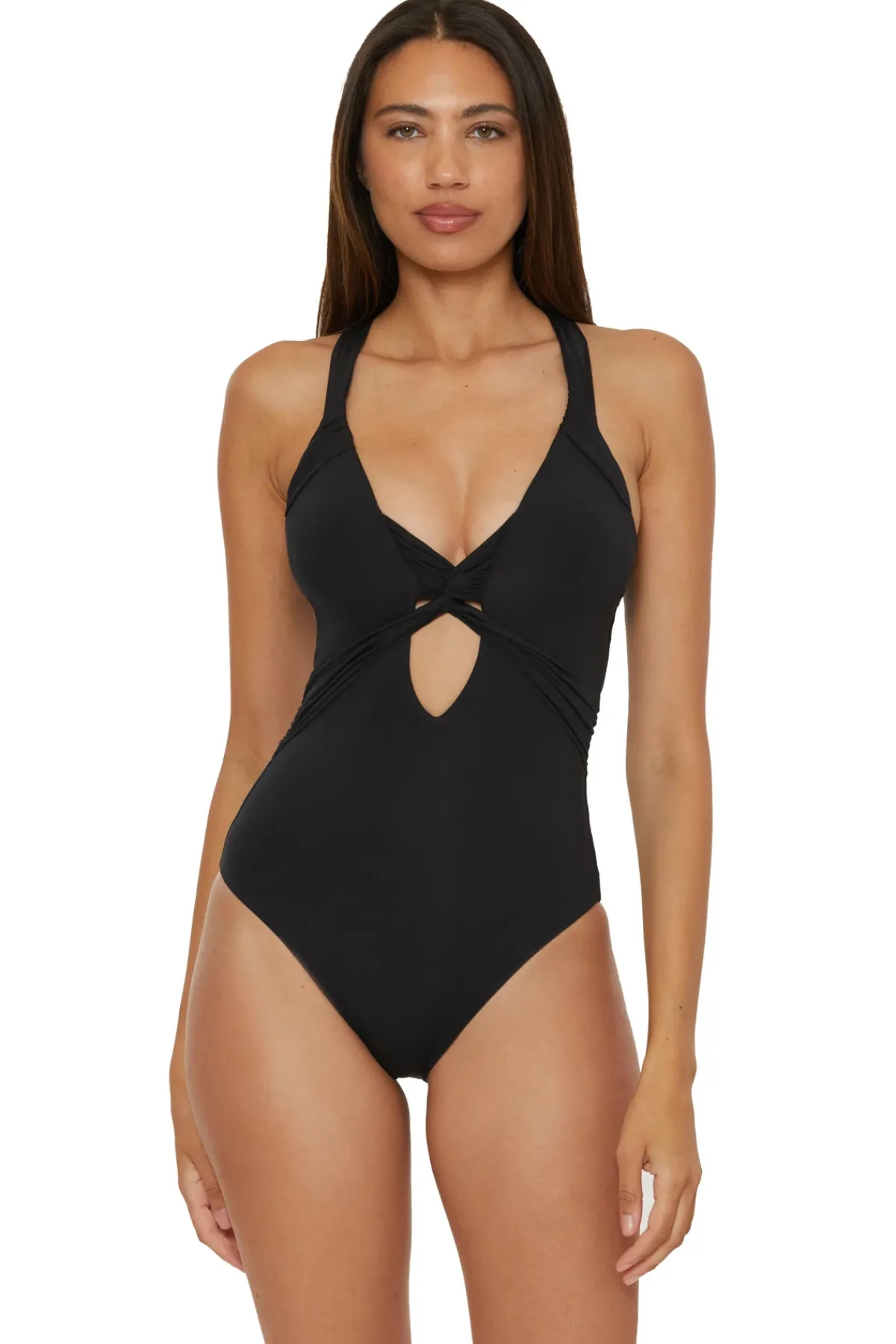 Becca by Rebecca Virtue Plunge|One Pieces-Iris One Piece Swimsuit