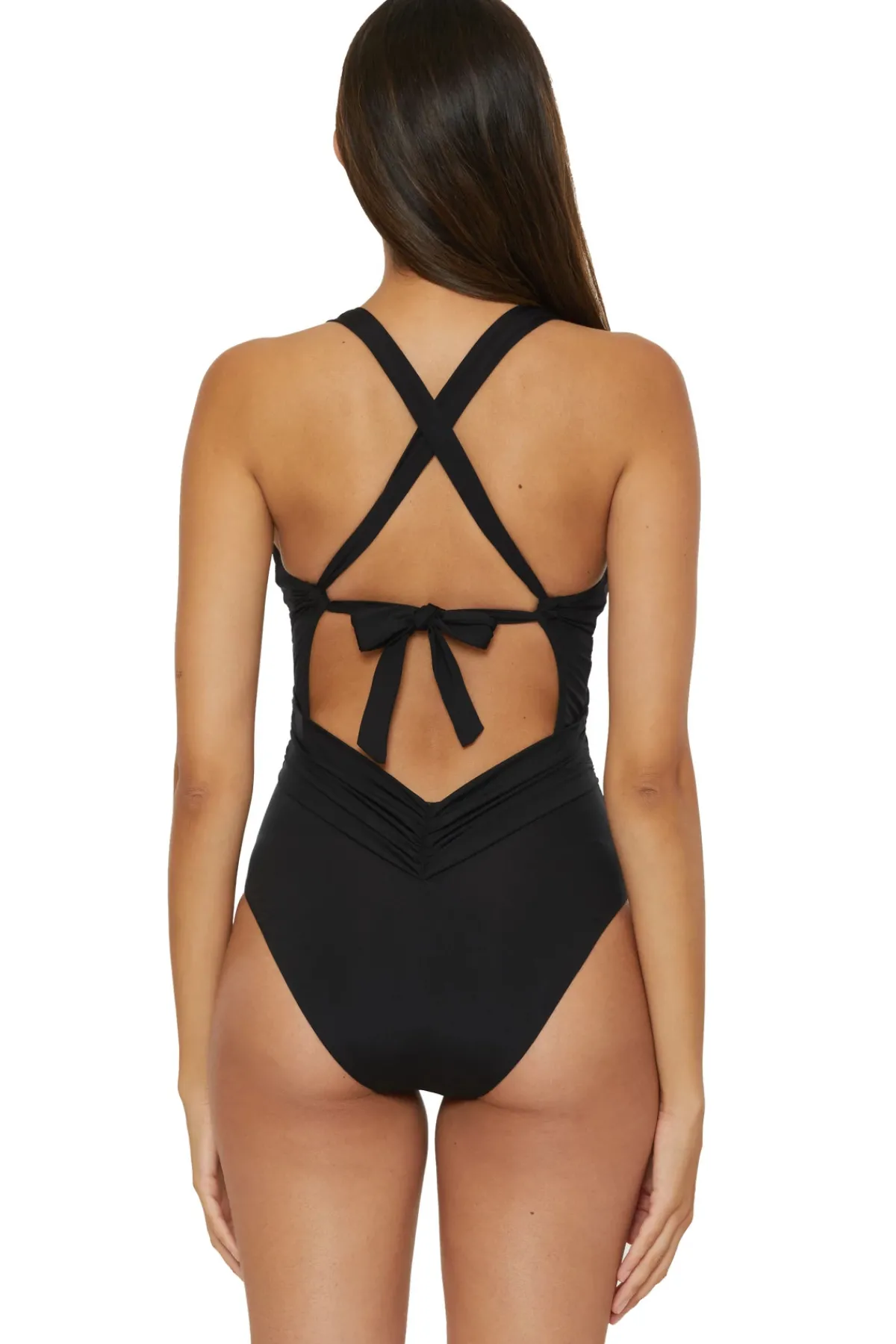 Becca by Rebecca Virtue Plunge|One Pieces-Iris One Piece Swimsuit