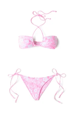 Kulani Kinis Halter|Bikinis-Island Blush Bandeau Halter Bikini Top