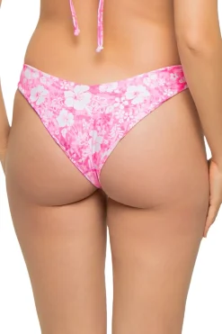 Kulani Kinis High Leg|Brazilian / Cheeky-Island Blush Brazilian Bikini Bottom