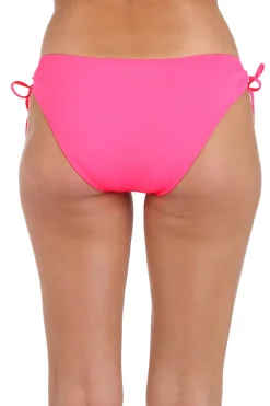La Blanca Tie Side|Hipster-Island Goddess Loop Tie Side Hipster Bikini Bottom
