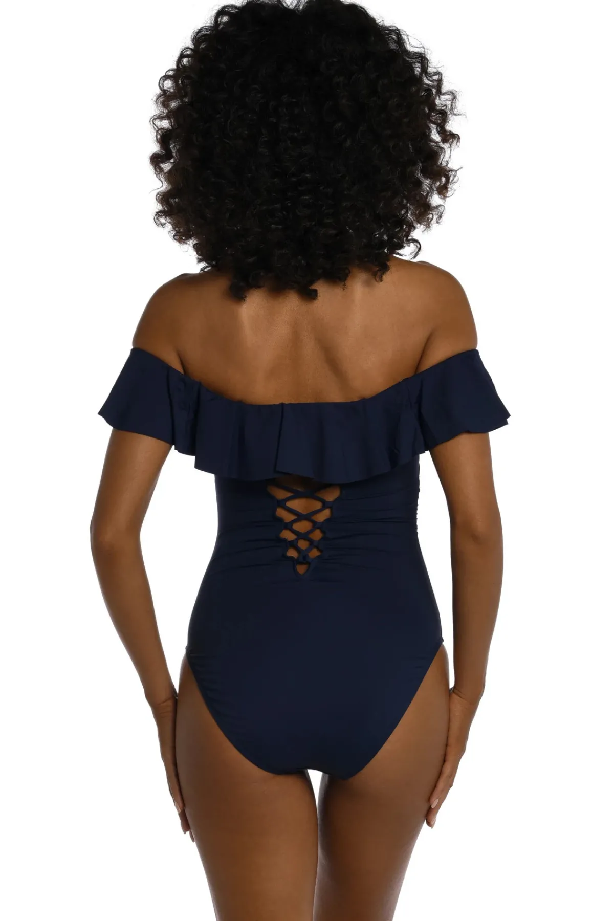La Blanca Bandeau|One Pieces-Island Goddess Ruffle One Piece