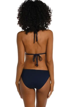 La Blanca Triangle|Halter-Island Goddess Sliding Halter Bikini Top