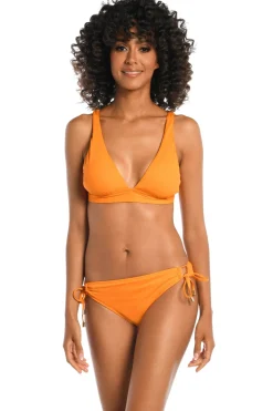 La Blanca Triangle|Bikinis-Island Goddess Tall Triangle Banded Bikini Top