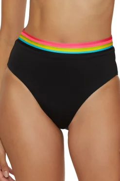 Trina Turk High Leg|High Waist-Islander Reversible High Waist Bikini Bottom