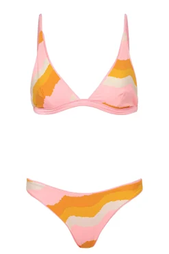 Maaji Triangle|Bikinis-Ivy Longline Reversible Triangle Bikini Top