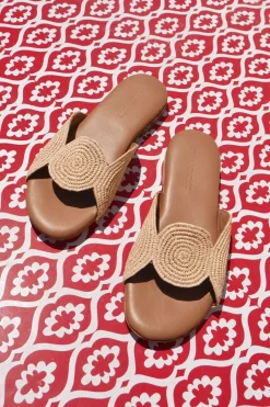 Le M Footwear-Jnane Woven Slides