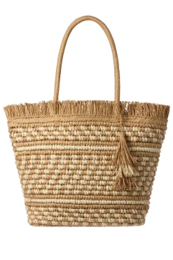 Nikki Beach Bags-Karolina Straw Tote