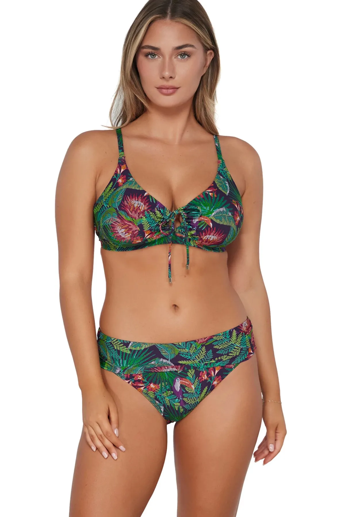 Sunsets Bikinis-Kauai Keyhole Bralette Bikini Top (E-H Cup)