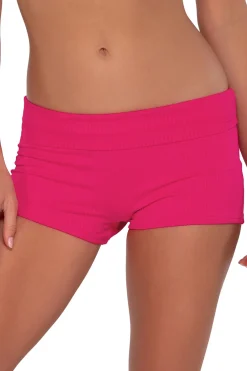 Sunsets Swim Short|High Waist-Kinsley Swim Short