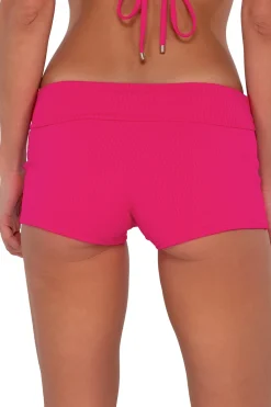 Sunsets Swim Short|High Waist-Kinsley Swim Short