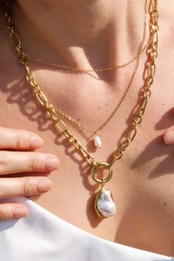 Ellie Vail Jewelry-Langston Pearl Pendant Necklace