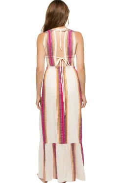 Lemlem Sundresses-Lelisa Plunge Maxi Dress