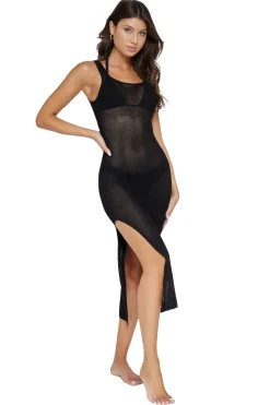 PQ Swim Sundresses-Lettie Crochet Knit Midi Dress