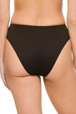 MaxSwim High Waist|Bikinis-Lex Textured High Waist Bottom