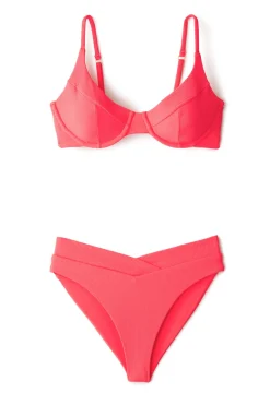 Summerful High Leg|High Waist-Lido Banded High Waist Bikini Bottom