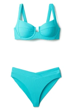 Summerful High Leg|High Waist-Lido Banded High Waist Bikini Bottom