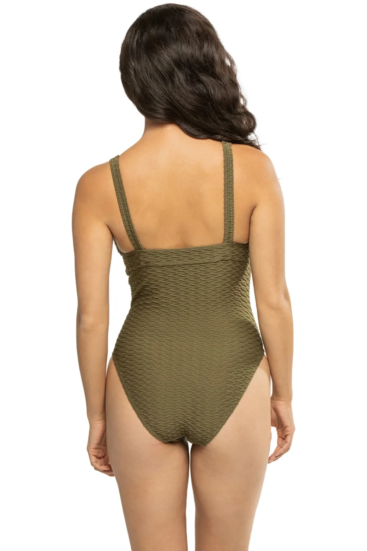Paula Beachwear Tank|One Pieces-Lily Over The Shoulder One Piece Swimsuit