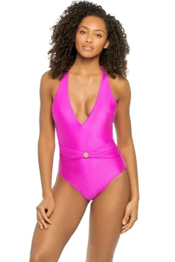 L'Agence Plunge|One Pieces-Lisa Plunge One Piece Swimsuit