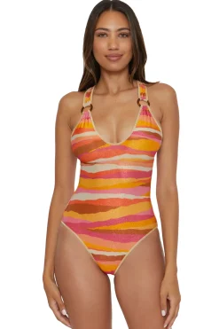Becca by Rebecca Virtue Plunge|One Pieces-Londyn Plunge One Piece Swimsuit