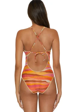 Becca by Rebecca Virtue Plunge|One Pieces-Londyn Plunge One Piece Swimsuit