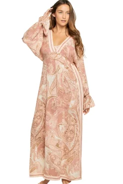 Hemant & Nandita Caftans-Long Sleeve Maxi Caftan
