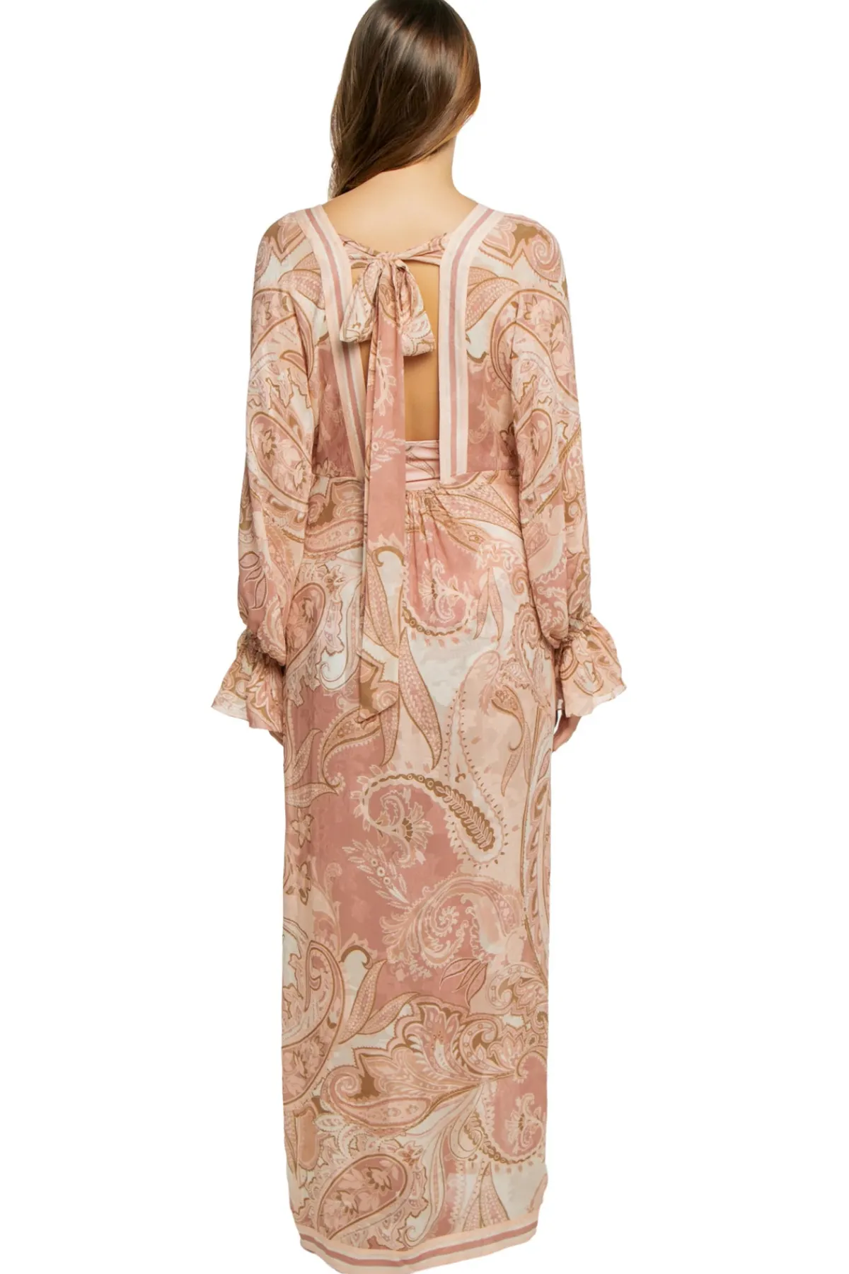 Hemant & Nandita Caftans-Long Sleeve Maxi Caftan