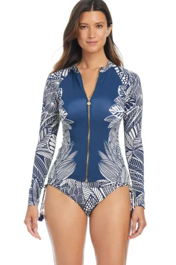 Bleu Rod Beattie Rash Guards|Rash Guard-Long Sleeve Zip-Front Rash Guard