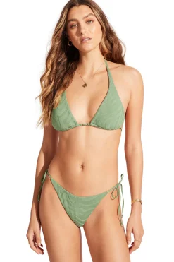 Seafolly Triangle|Halter-Longline Halter Bikini Top