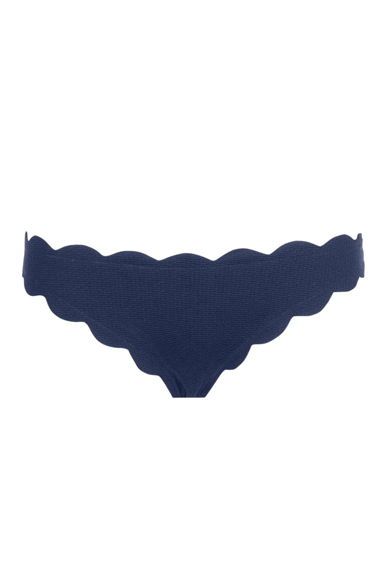 Marysia Brazilian / Cheeky|Bikinis-Low-Rise Scalloped Brazilian Bikini Bottom