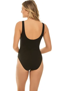 Karla Colletto Plunge|One Pieces-Lucy Underwire One Piece Swimsuit