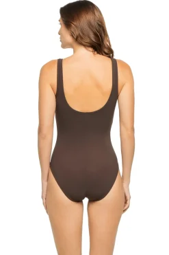 Karla Colletto Plunge|One Pieces-Lulu Underwire One Piece Swimsuit