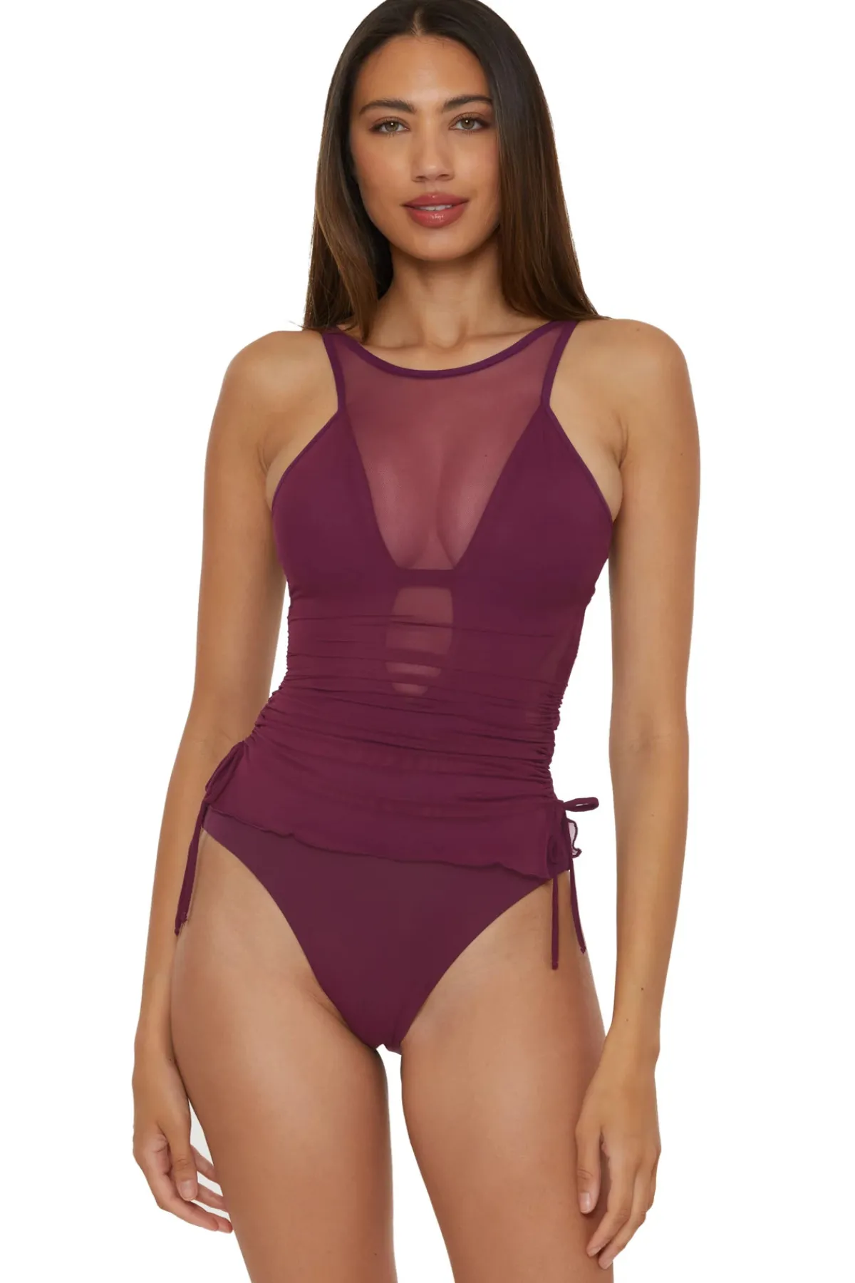 Becca by Rebecca Virtue Monokini / Cut Out|High Neck-Macie One Piece Swimsuit