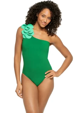 Karla Colletto Asymmetrical|One Pieces-Magnolia Asymmetrical One Piece Swimsuit