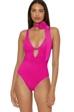 Becca by Rebecca Virtue Plunge|One Pieces-Magnolia One Piece Swimsuit