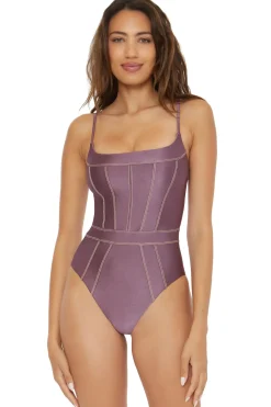 Becca by Rebecca Virtue High Leg|One Pieces-Makenna One Piece Swimsuit