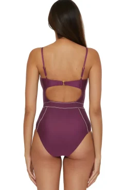 Becca by Rebecca Virtue High Leg|One Pieces-Makenna One Piece Swimsuit