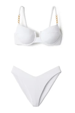 Summerful High Leg|Brazilian / Cheeky-Malibu Brazilian Bikini Bottom